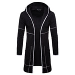 Mens New Style Autumn Winter Coat Warm  Trench New Fashion Long Overcoat Casual Solid Outwear Cardigan