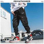 Privathinker Joggers Ankel-Length Camo Pants 2019 Mens Pockets Japanese Sweatpants Male Korean Pants Hip Hop Track Pants 4XL