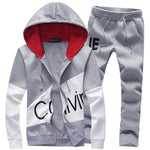 Mens set letter sportswear sweatsuit men with pants sweat track suit jacket hoodie 5XL large size male sporting suits Tracksuit