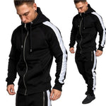 Zogaa 2018 Men Tracksuits Outwear Hoodies Zipper Sportwear Sets Male Sweatshirts Cardigan Men Set Clothing Pants plus size