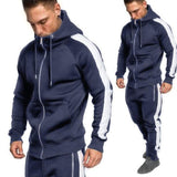 Zogaa 2018 Men Tracksuits Outwear Hoodies Zipper Sportwear Sets Male Sweatshirts Cardigan Men Set Clothing Pants plus size