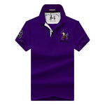 Men's POLO Shirts Brand Cotton Short Sleeve Camisas  solid embroidery Polo Summer Stand Collar Male Polo Shirt plus size S- 7XL